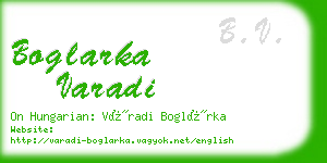 boglarka varadi business card